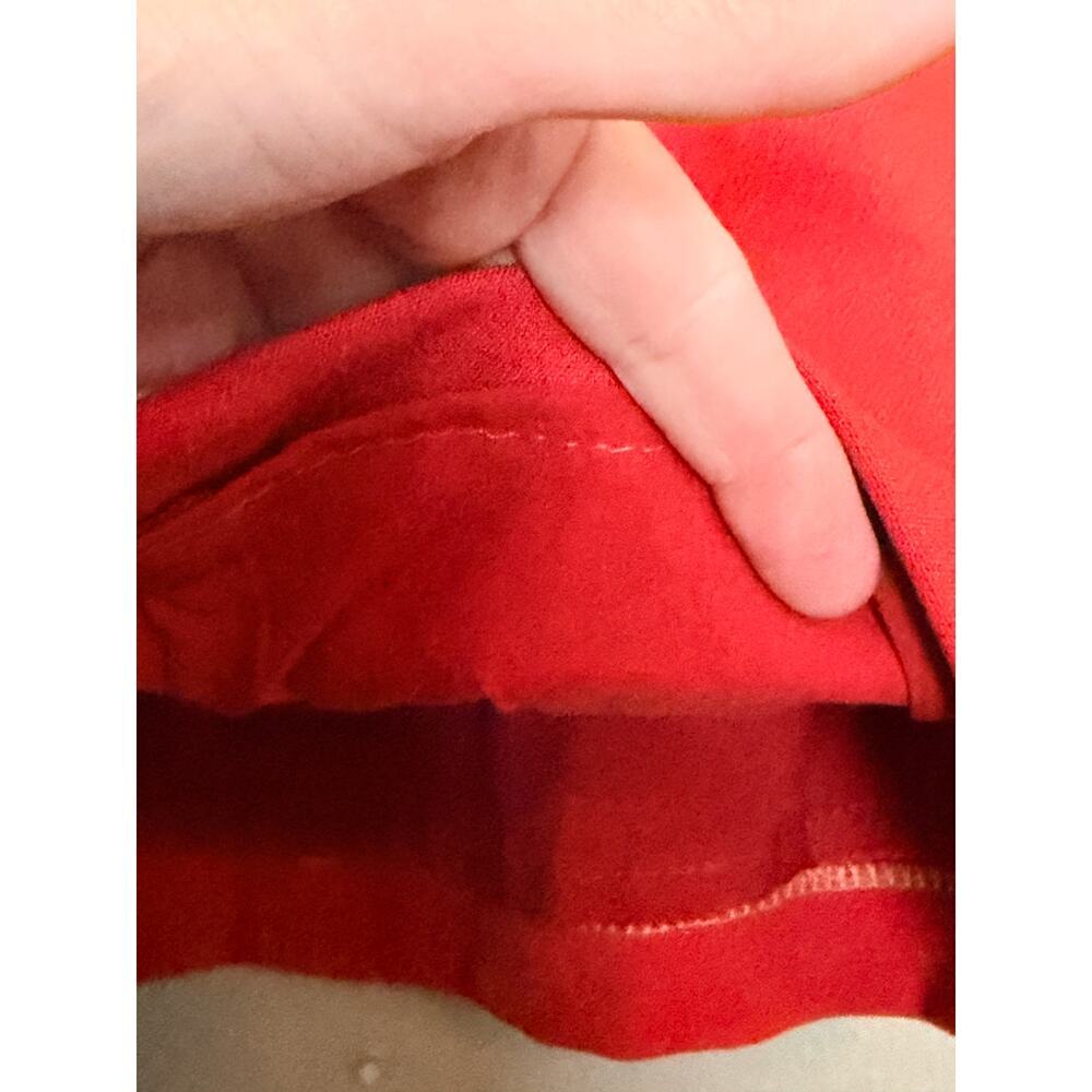 Ann Taylor Women’s Pencil Straight Front Slit Knee Length Skirt Red Size 8 - Picture 6 of 14